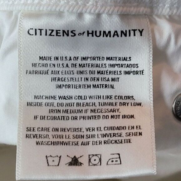 Citizens Of Humanity Chrissy Uber High Rise Skinny Jeans 30 White Stretch City - Picture 5 of 16